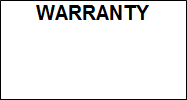 Warranty